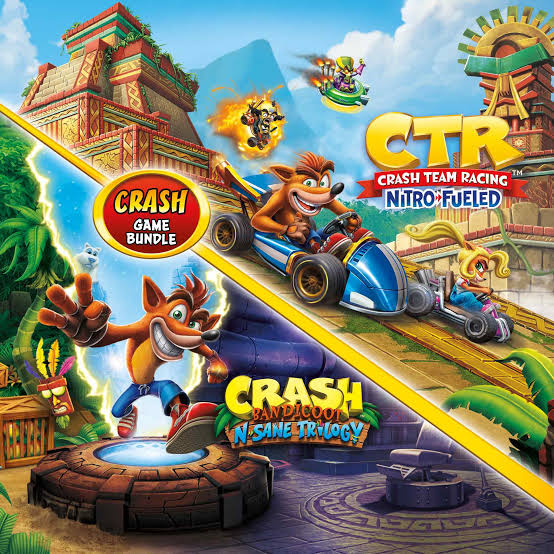 Pacote Crash Bandicoot N. Sane Trilogy + CTR Nitro-Fueled
